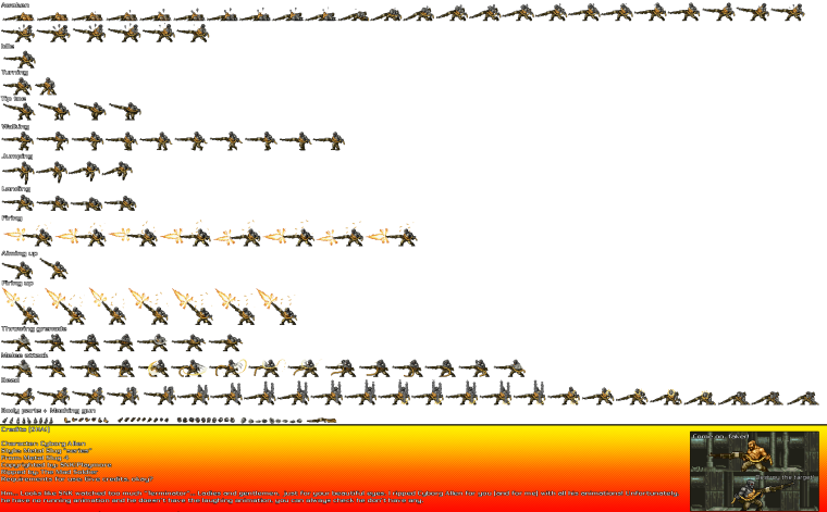 Player Sprite Sheet враг
