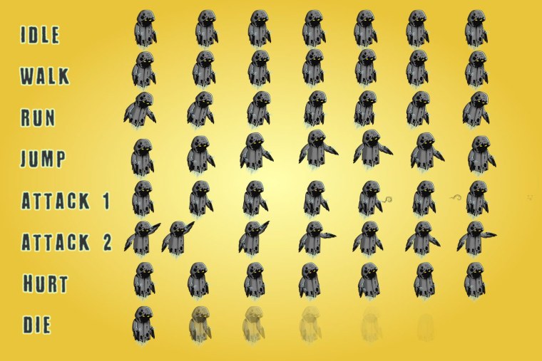 Робот 2д спрайт