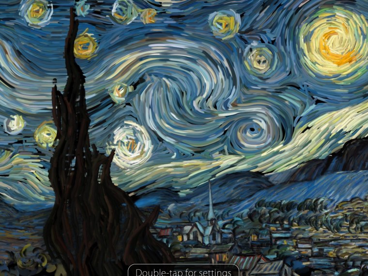 Звездная ночь Ван Гог 4к