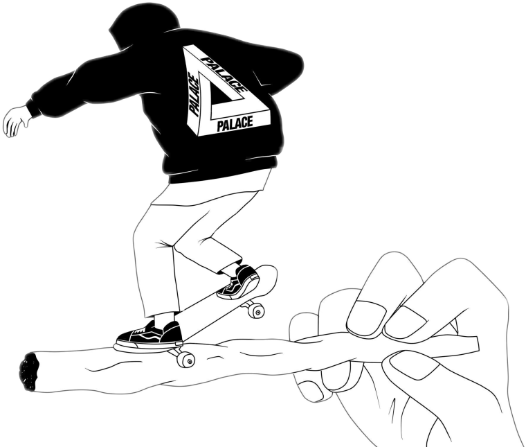 Скейтеры карандашом