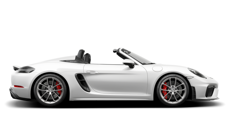 Porsche Boxter 718 на прозрачном фоне