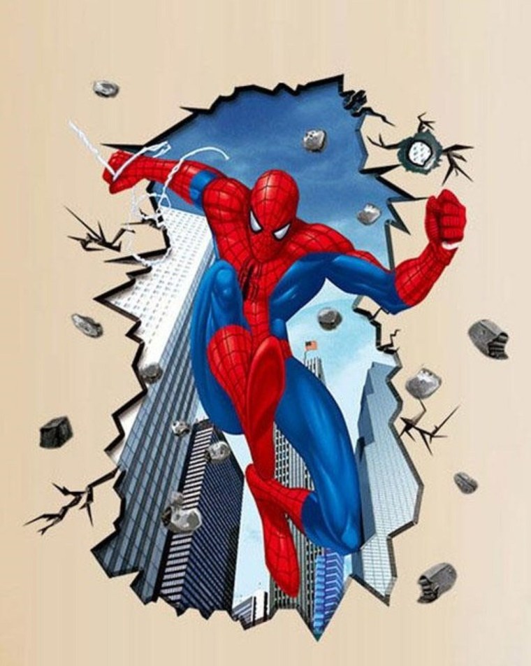 Наклейки на стену с героями Марвел