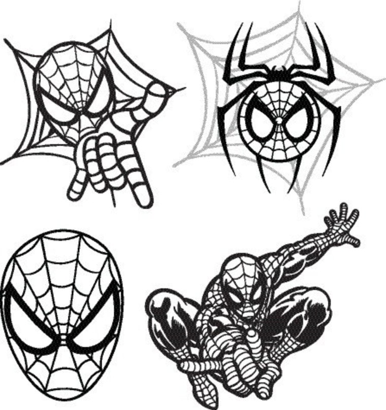 Эскизы Марвел человек паук