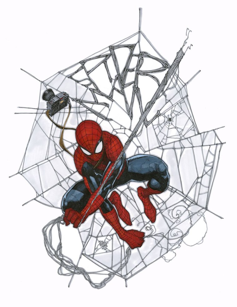 Наклейка - человек - паук