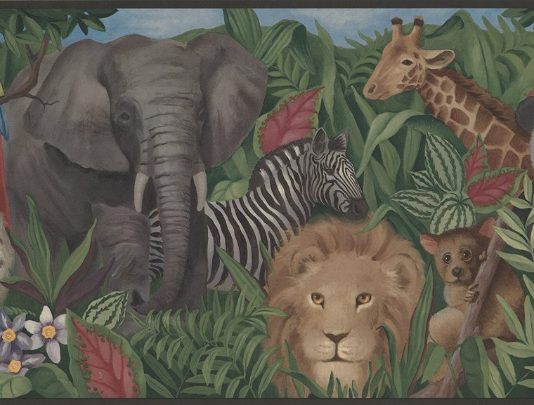 Сафари джунгли, слоны картина