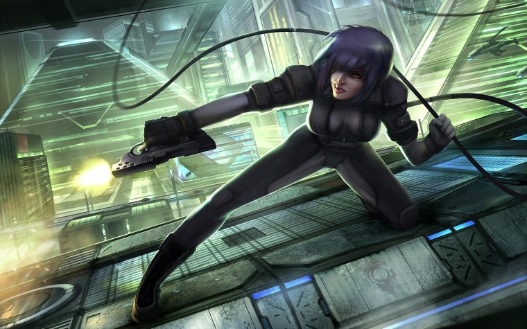 Мотоко Кусанаги киберпанк