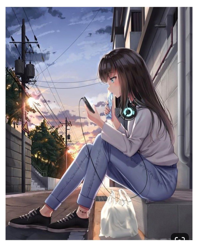 Аниме арт девушка