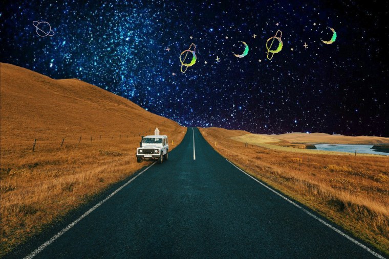 Звездное небо дорога