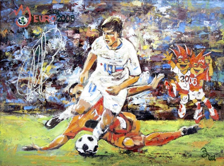 Футбол живопись