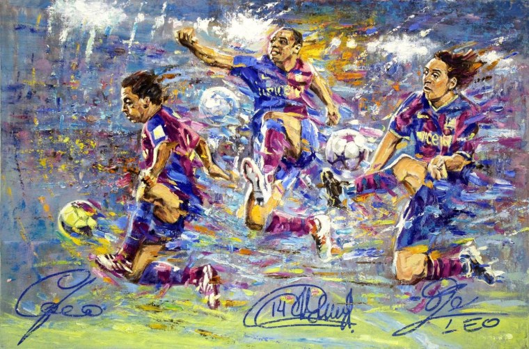 Футбол живопись