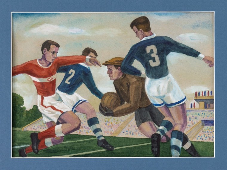 Картины советских художников о футболе