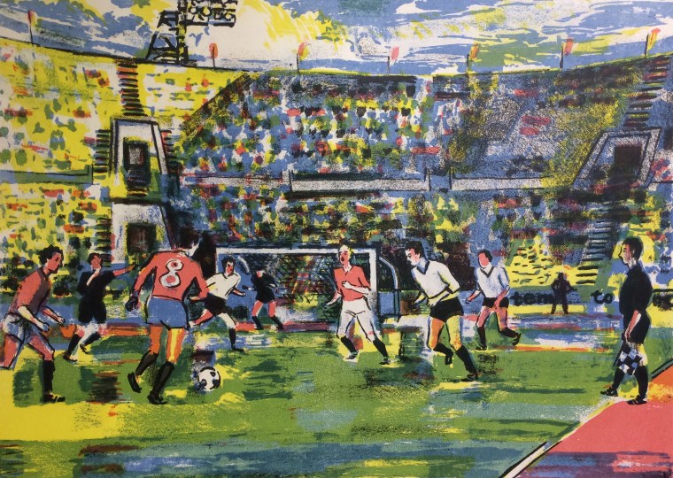 Футбол живопись