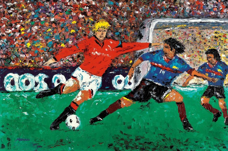 Картина футболист