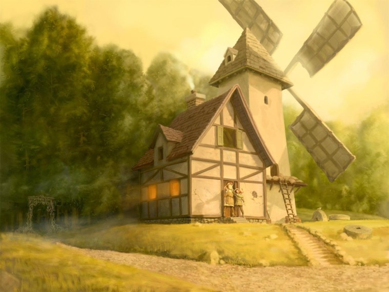 Фахверк мельница