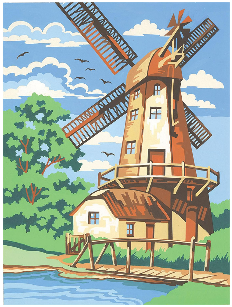 Картина мельницы
