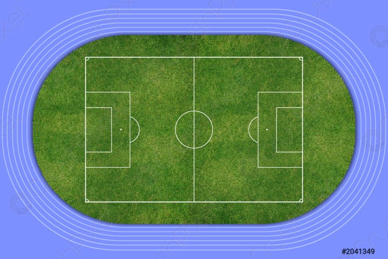 Футбольный стадион сверху