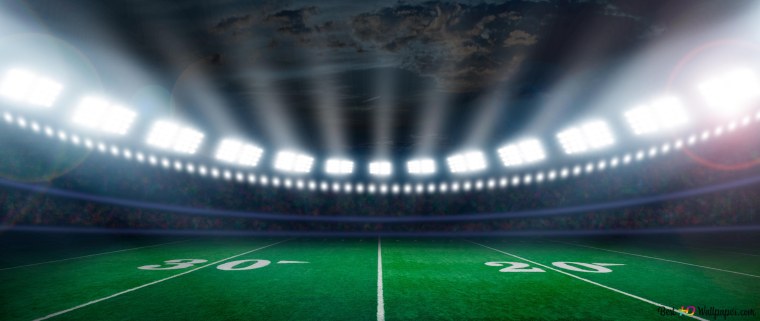 Футбольный стадион вид с поля