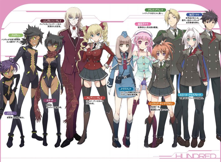 Девушки из аниме сотня