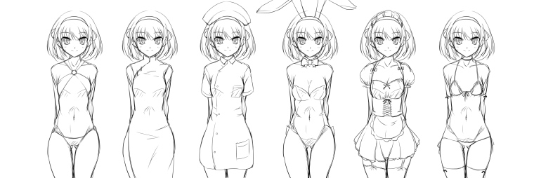 Аниме девушки в современной одежде