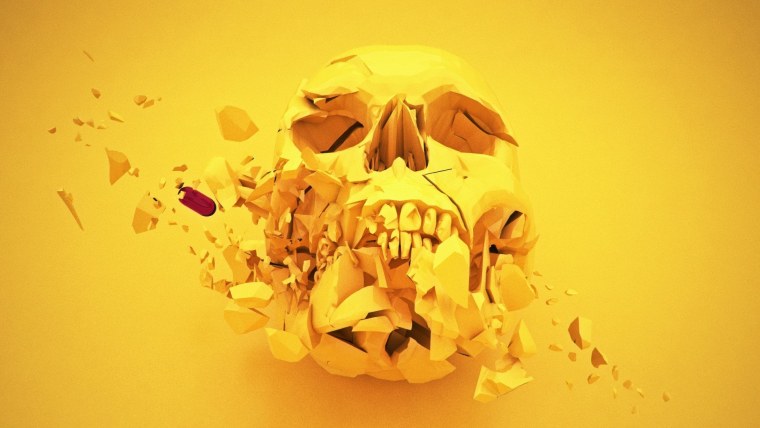 Желтый череп