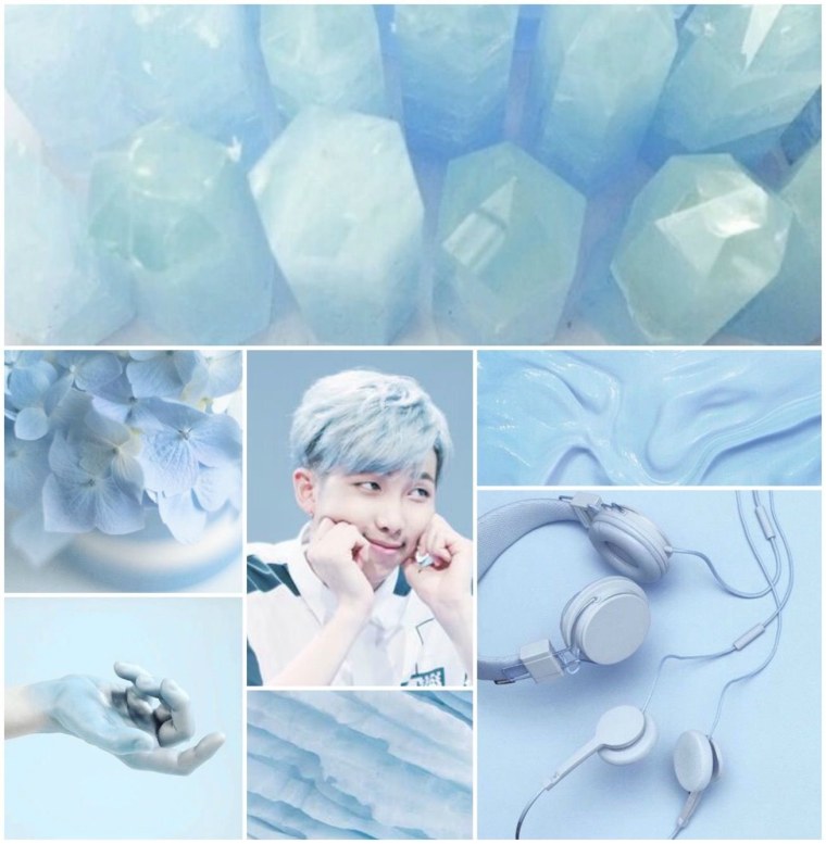 Эстетика лица в голубых тонах