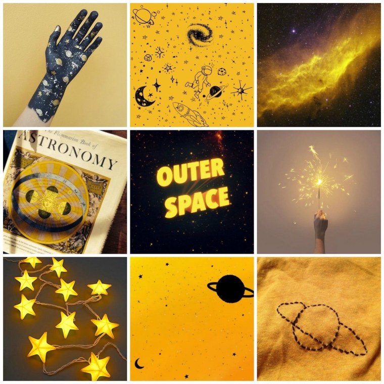 Черно жёлтая коллаж