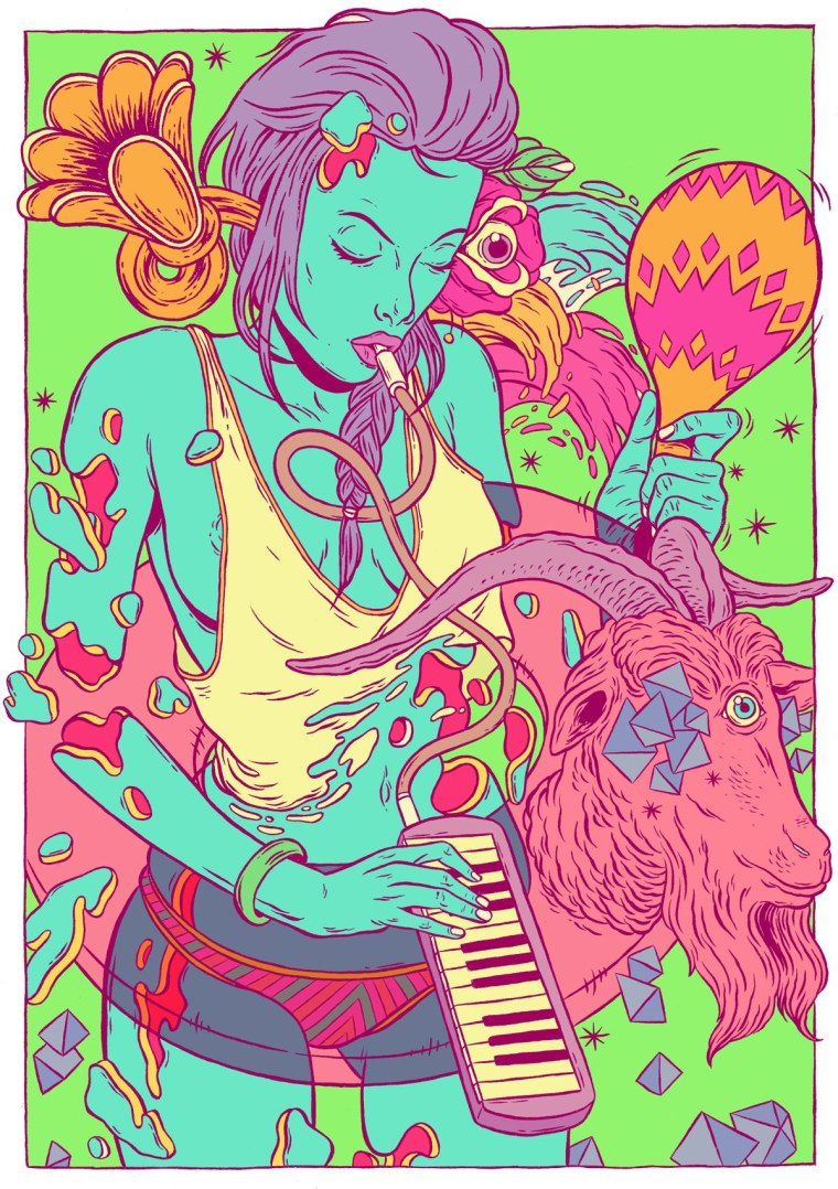 Девушка марихуана арт