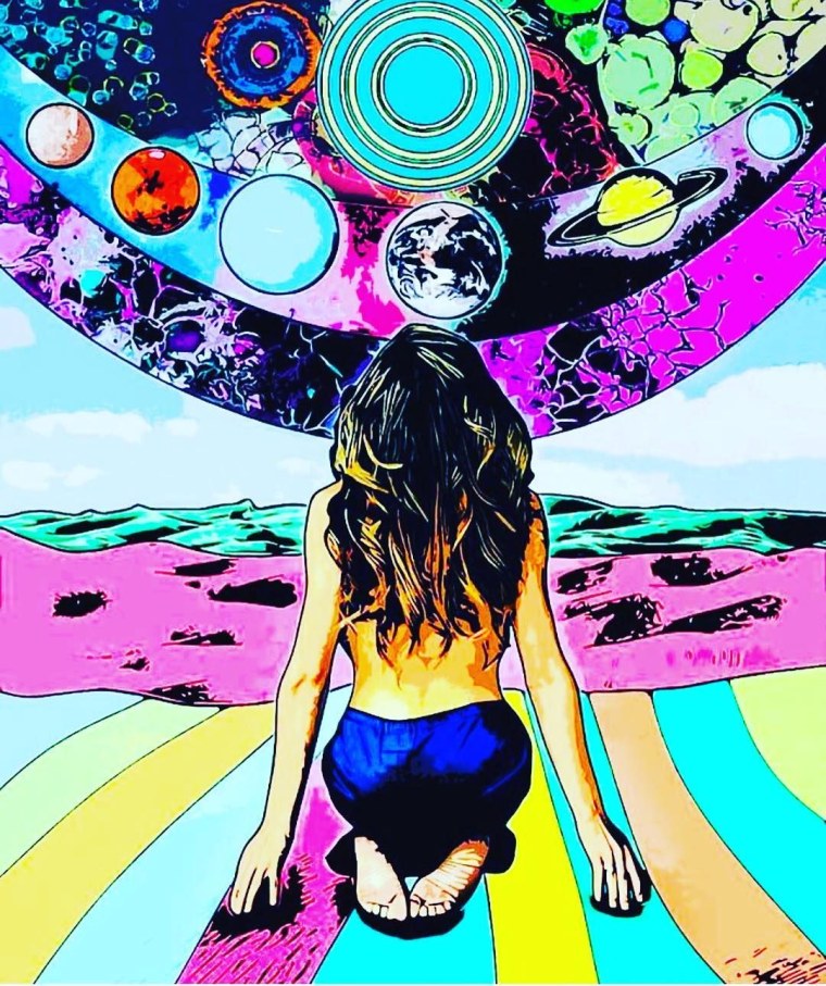 Психоделика Постер девушки