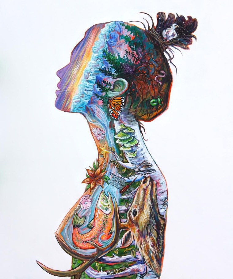 Психоделика арт девушка