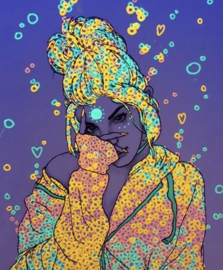 Психоделические арты девушка