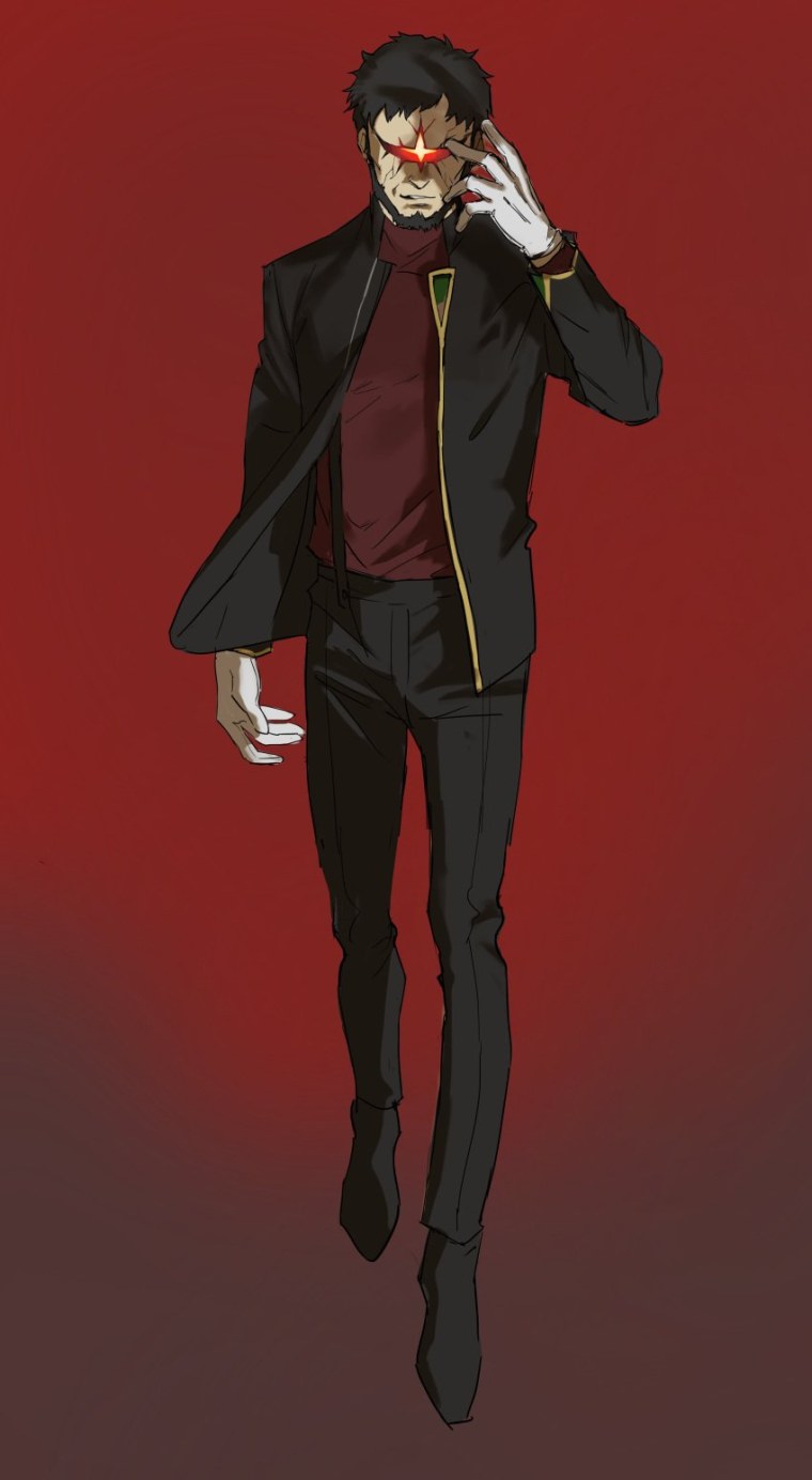 Евангелион Икари Гендо и Синдзи