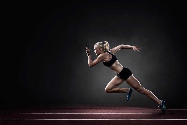 Спортивные девушки бег