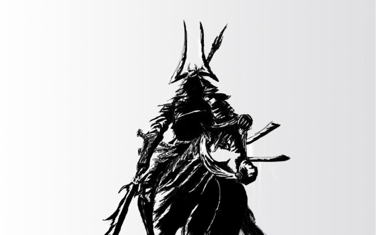 Красный Япония Самурай