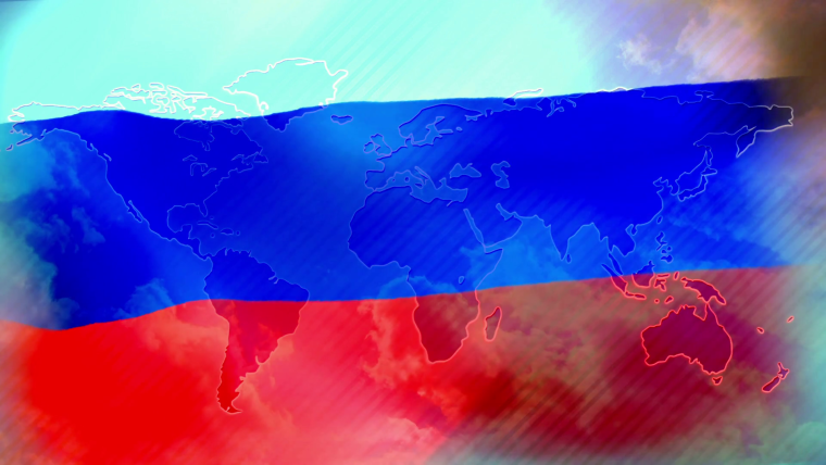 Флаг России с гербом