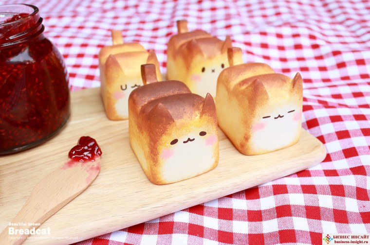 Булочка в виде котика