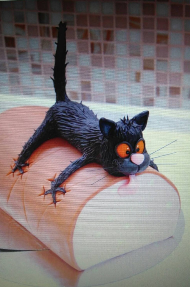 Торт с «котиком»