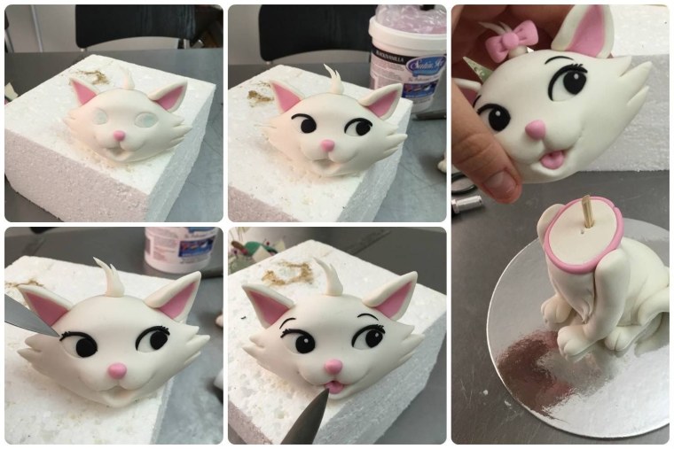 Кошка из мастики