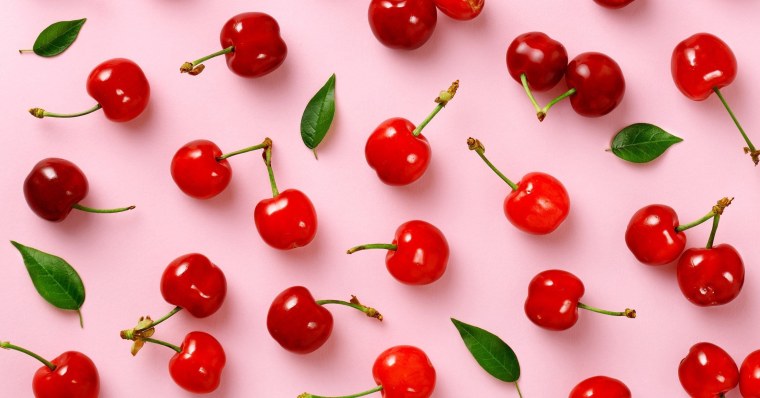 Фон с вишенками
