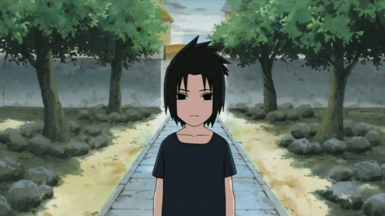 Саске Учиха маленький плачет