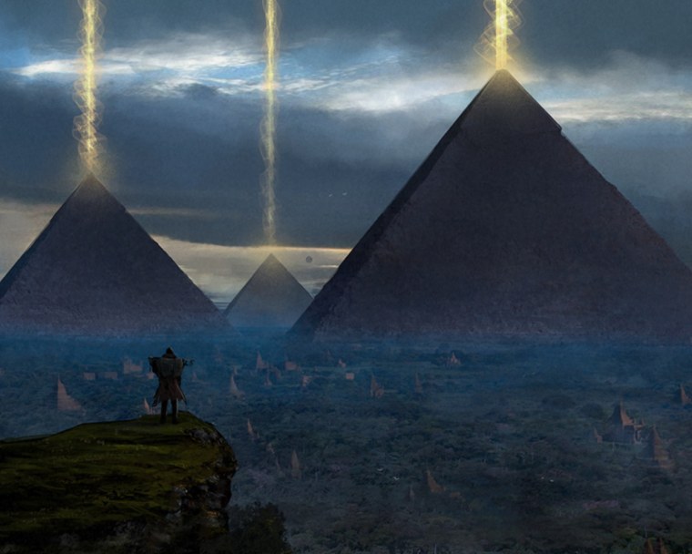 Египет концепт арт пирамида