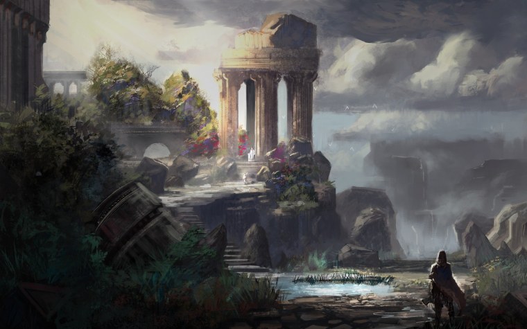 Руины Греции арт