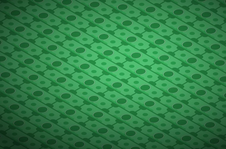 Зеленый денежный фон