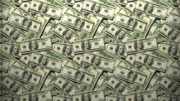 Фон из долларовых купюр