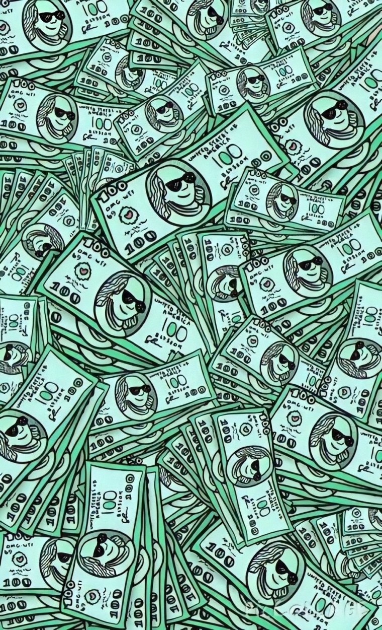 Денежный фон горизонтальный