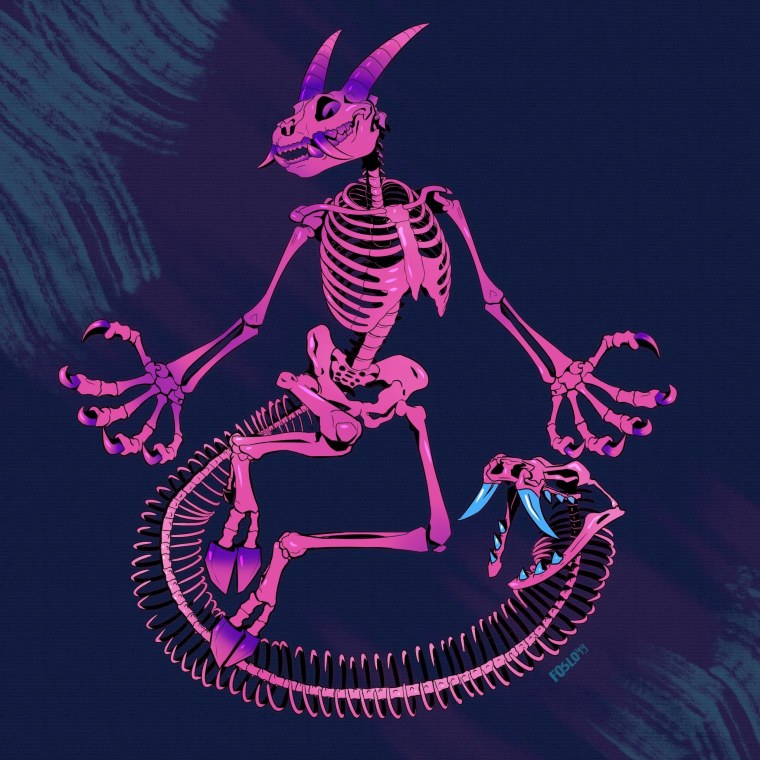 Скелеты целуются