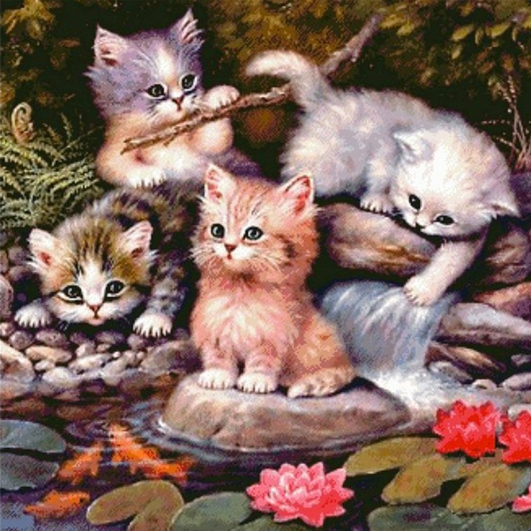 Картина котенок