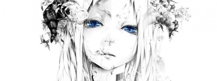 Графика аниме черно белое