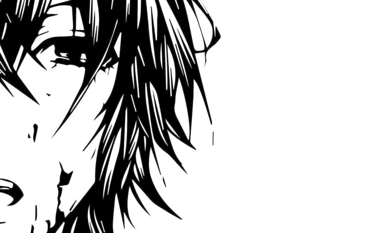Аниме чёрно белое