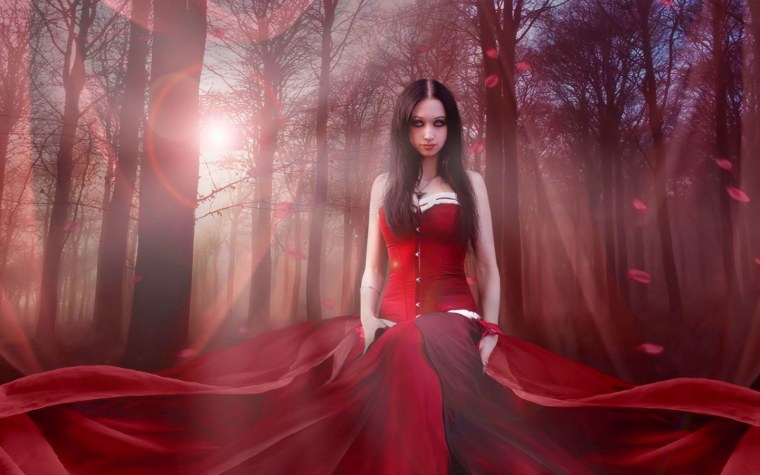 Красивые мистические девушки