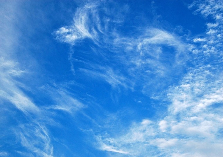 Голубое безоблачное небо